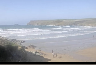 Obraz podglądu z kamery internetowej Cornwall - Polzeath Beach